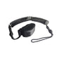 Windsurf safety foot leash with coiled elastic rope, padded strap, and line loop