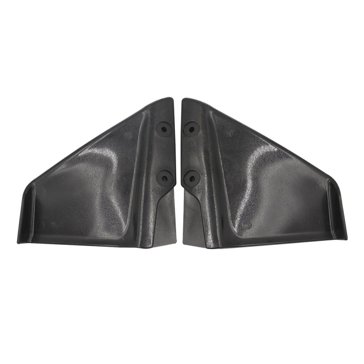 Black wave breaker wing tail set with four mounting holes