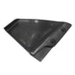 Single black wave breaker fin with mounting holes and textured surface