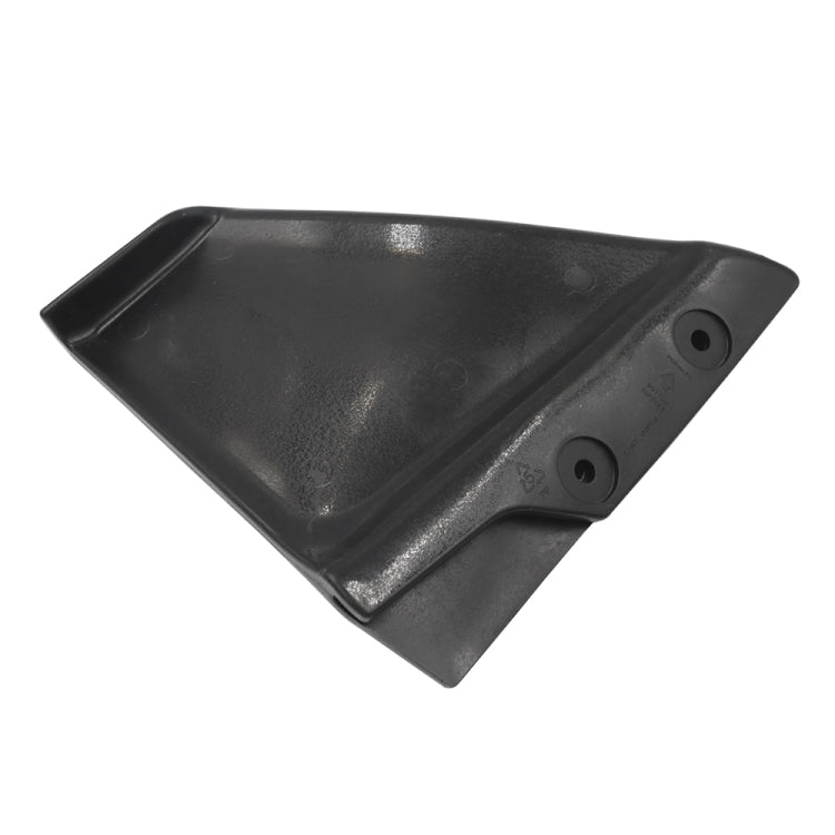 Single black wave breaker fin with mounting holes and textured surface