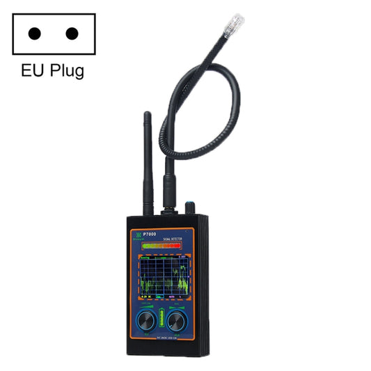 Radio wave detector with LED display and EU plug, with two antennas