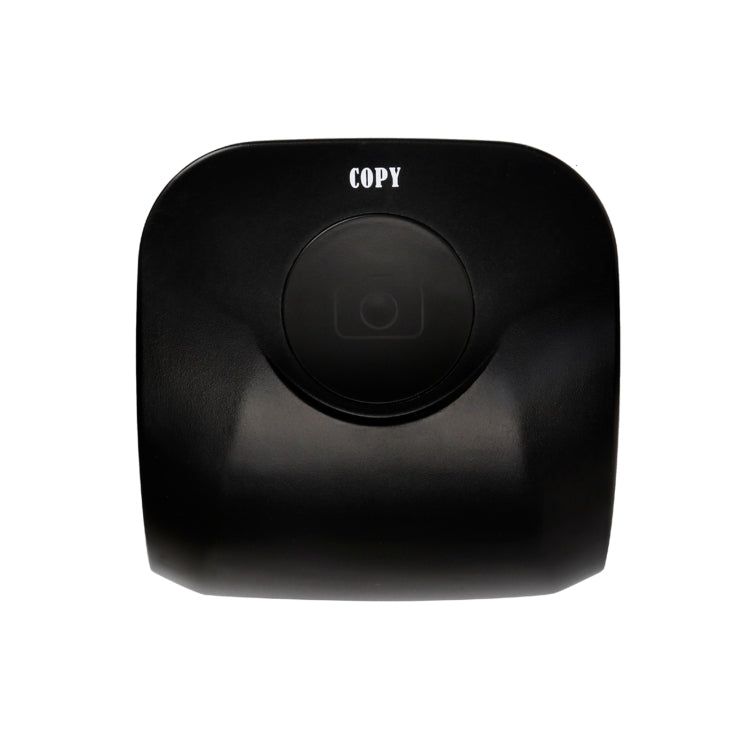 Black film scanner top panel with COPY button