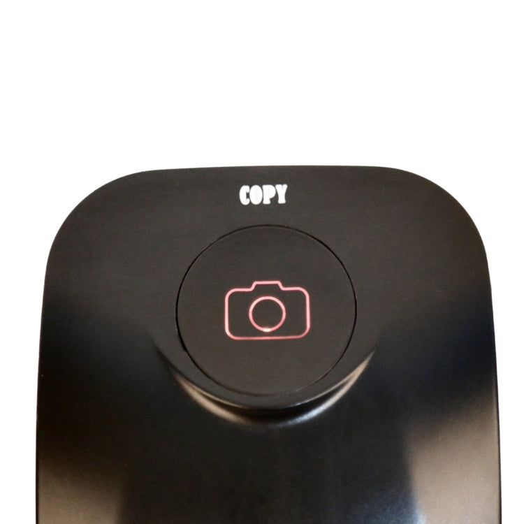 Black film scanner top with COPY label and camera icon button