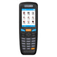 Handheld wireless 2D barcode scanner front view with keypad and function icons