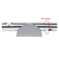 Metal LED wall lamp with swiveling light head and 360° rotation