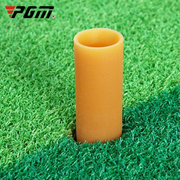 Amber foam golf tee holder with open top