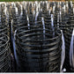 Stack of black wire ball baskets for golf ball storage