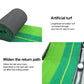 Rolled artificial turf for indoor putting trainer, green mat with yellow guide line