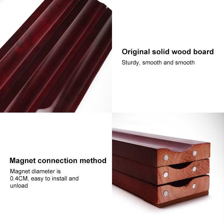 Solid wood putting trainer base with magnet connection and smooth board surface