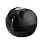 Black padded golf practice impact trainer bag with circular target graphic on top