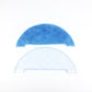 Blue microfiber cleaning rag with white base for robot vacuum